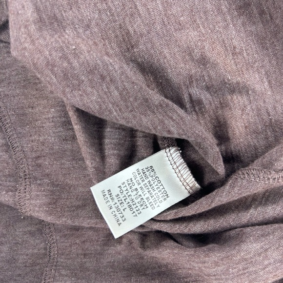 Umgee Cold Shoulder Gray Top with Strappy Sleeve Detail | Size Large - Picture 2 of 5